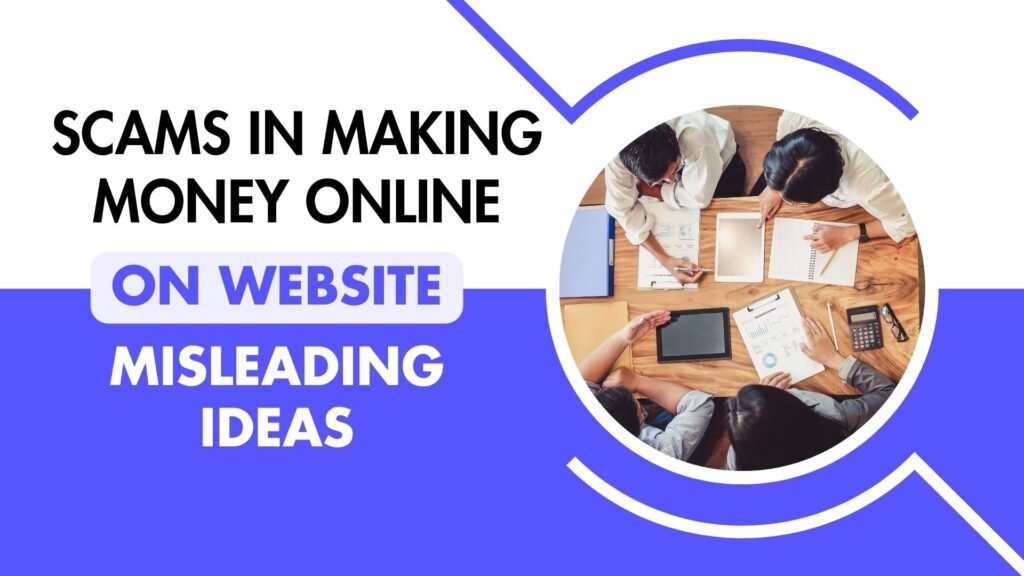 An image of scams in making money online